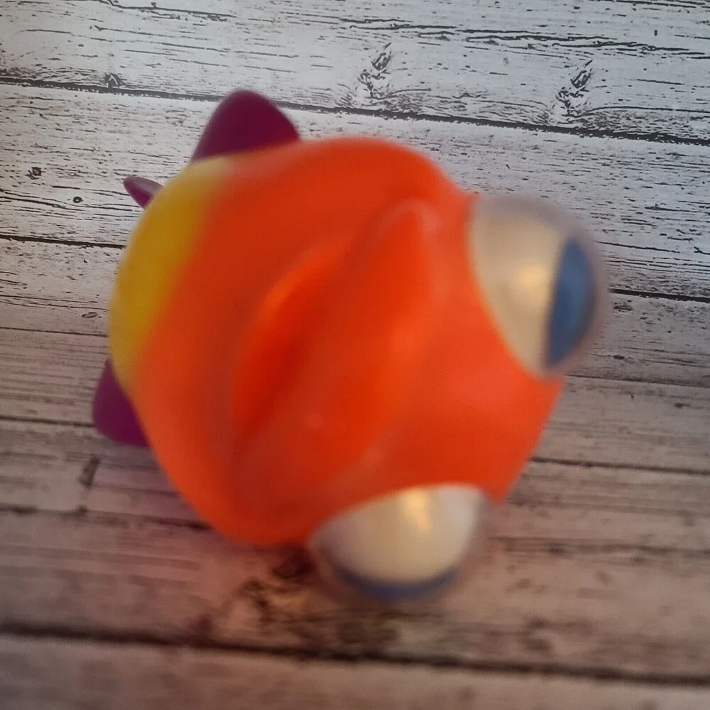 Fisher Price Googly Eye Fish Maraca Orange Red Yellow
